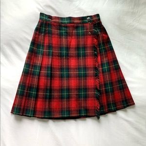 Vintage Norton McNaughton (petite) plaid, wrap-skirt